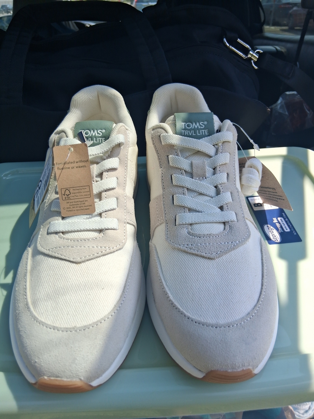 TOMS Trvl Lite Off-White & Beige Women's Sneakers - Picture 1 of 4